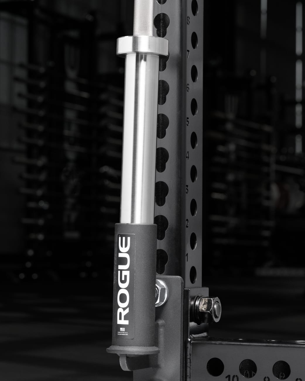 Monster Single Bar Holder Barbell Storage Rogue Fitness DE